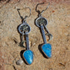 Star and Moon Turquoise Earrings