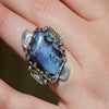 Queensland Boulder Opal Sterling Ring   Size 5