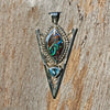 boulder opal pendant jewelry edgy boho sterling silver